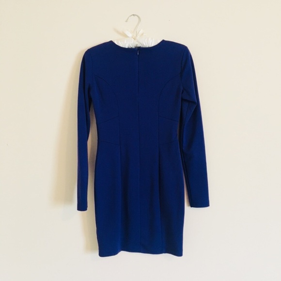 H&M Blue Long Sleeve Mini Dress - Picture 2 of 2